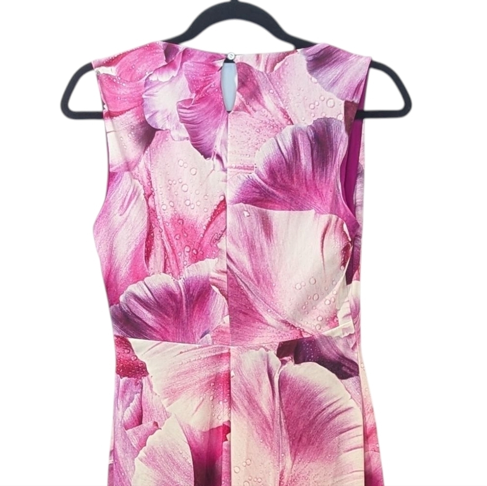 NWT Roberto Cavalli Pink Floral Dress Size 44 - 10/12 M/L - Picture 3 of 10
